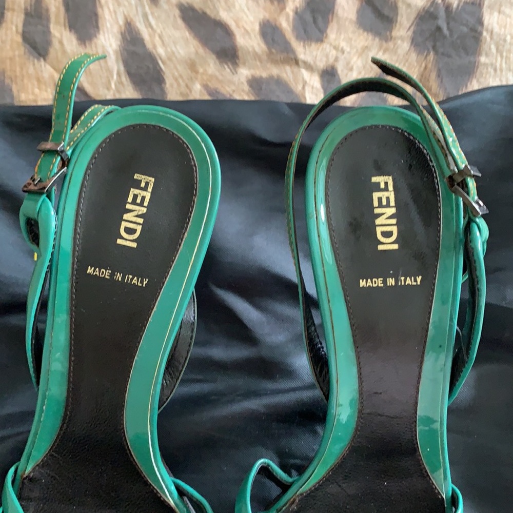 Fendi fancy women sandals with heel size 40 - Picture 2 of 5